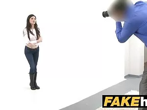 成熟した、お母さん、息子、小犬スタイルの ...